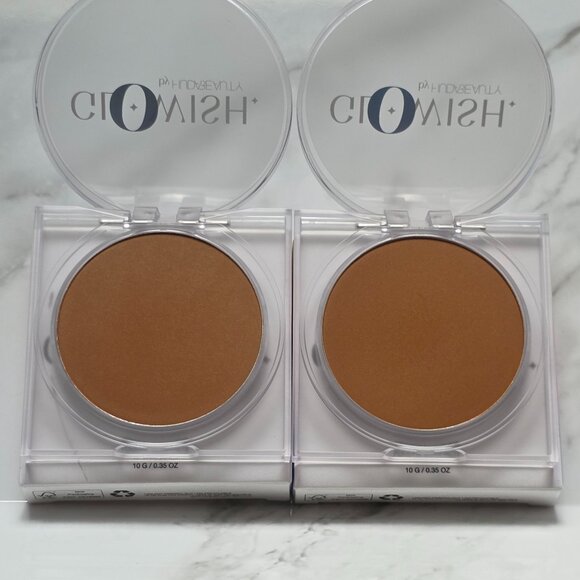 2 x Glowish by Huda Beauty 11 DEEP Luminous Pressed Powder (0.30 oz. each) - Picture 2 of 5